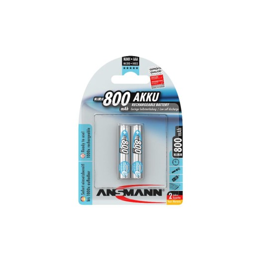 Ansmann Batterie 2x AAA 800 mAh