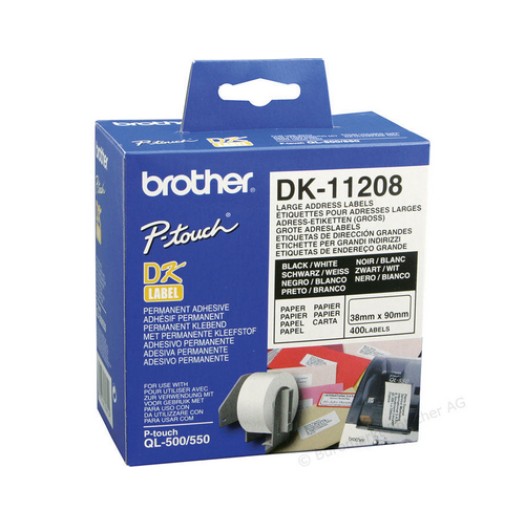 Brother P-touch DK-11208 étiquettes pour adresses