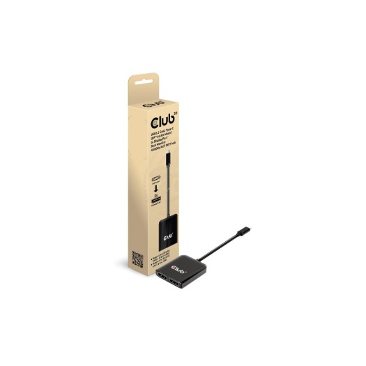 Club 3D Câble adaptateur CSV-1555 MST Hub USB type C - DisplayPort