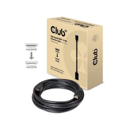 Club 3D Câble High Speed HDMI 1.4 HD – HDMI, 5 m