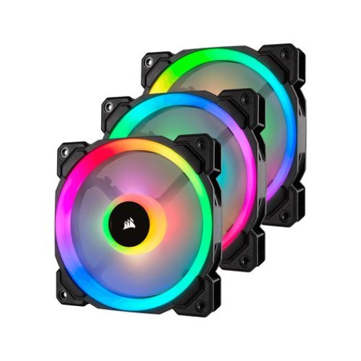 Corsair Ventilateur PC iCUE LL120 RGB Triple Pack avec noeud d'éclairage PRO
