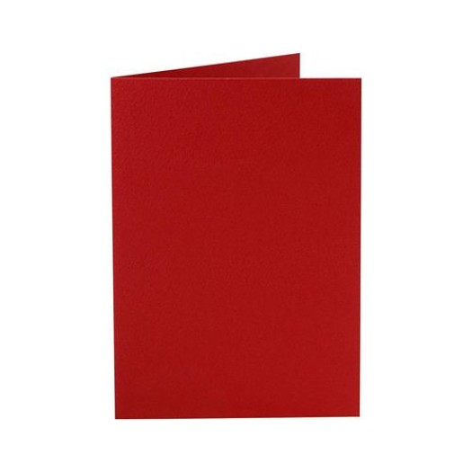 Creativ Company Carte vierge 10.5 x 15 cm sans enveloppe, rouge