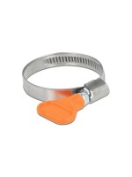 Delock Kit de colliers de serrage acier inoxydable 400 SS 30-45 mm, orange 5 pièces