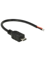 Delock USB Micro-B câble - 2Pol Strom, 10cm, für Raspberry Pi Stromversorgung