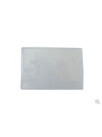 Weichplastik-Badgehalter, transparent, Kartenöffnung lange Seite