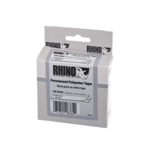 Dymo Rhino ID2 Polyesterband 18765, blanc, 19mm x 5.5m, pour ebene Oberflächen