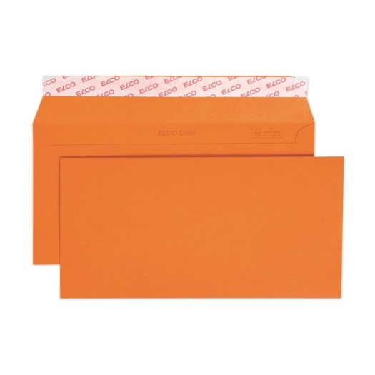 ELCO Enveloppe Color C5/6, Sans fenêtre, 25 Pièce/s, Orange