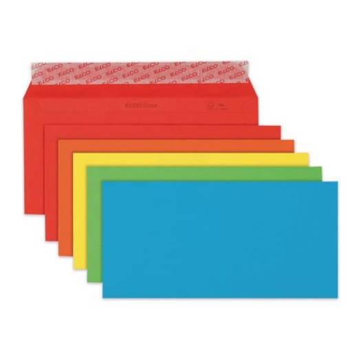 ELCO Enveloppe Color C5/6 Assortis, 20 pièces