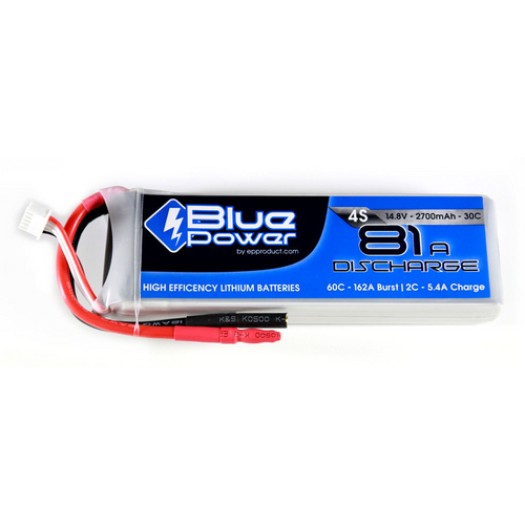 EP Batterie RC LiPo 2700 mAh 14,8 V 30C BluePower