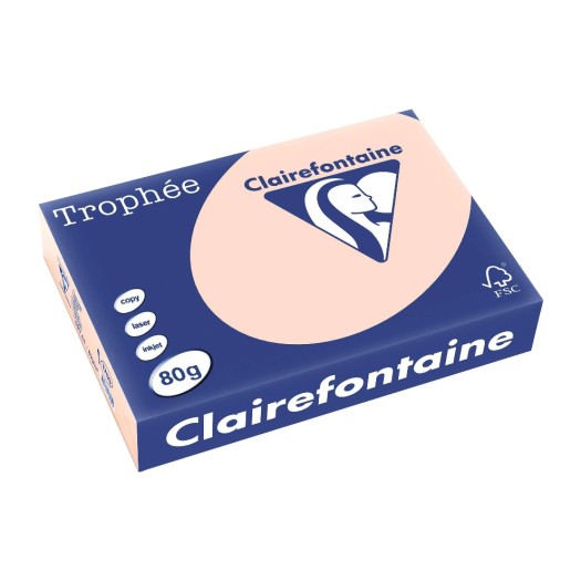 Clairefontaine Papier pour photocopie Trophée A4, 80 g/m², saumon, 500 feuilles