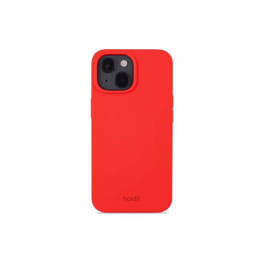Holdit Coque arrière Silicone iPhone 14 Chili Red
