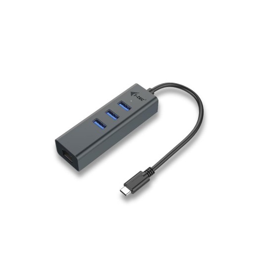 i-tec Hub USB USB-C Metal 3 Port + Gigabit Ethernet