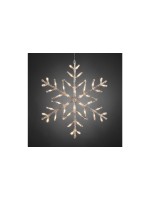 Konstsmide Suspension de fenêtre Flocon de neige en acrylique, Ø 60 cm