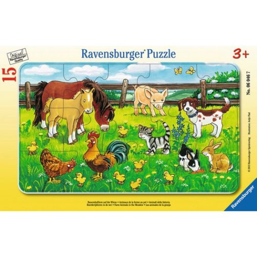 Ravensburger Puzzle Animaux de la ferme dans la prairie