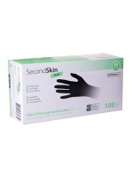 SecondSkin Nitril-Handschuhe M, black , 100 Stk