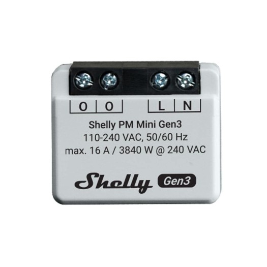Shelly Actionneur de commutation Wi-Fi PM Gen3