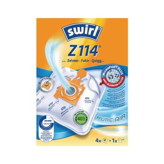 Swirl Sac filtrant pour aspirateur Z 114 4 Pièce/s
