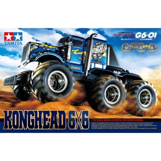 Tamiya Monster Truck Konghead 6x6 kit de construction