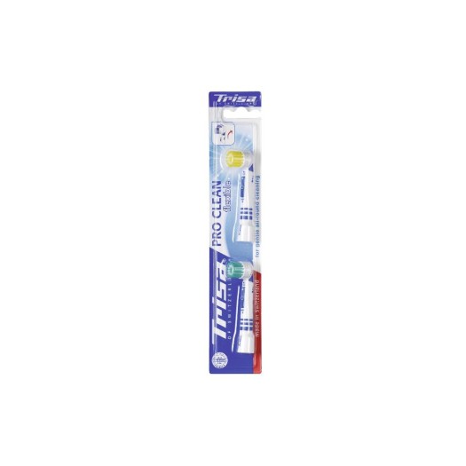 Trisa Tête de brosse à dents Pro Clean couleurs assorties 2 Pièce/s