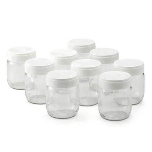 TTM Pots de yaourt 9 pièces, 0.18 l, Transparent