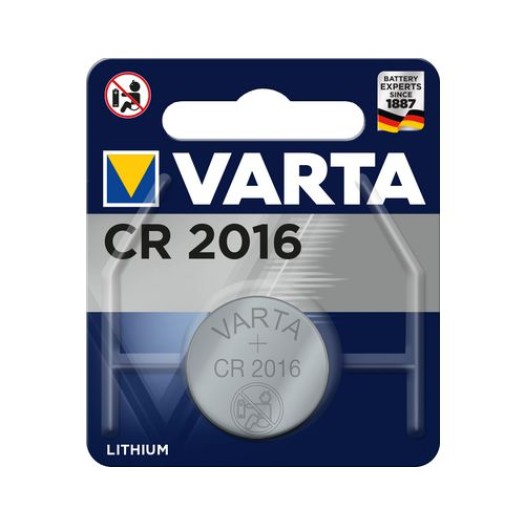 VARTA Knopfzelle CR2016, 3V, 1Stk, vergl. Typ 6016,