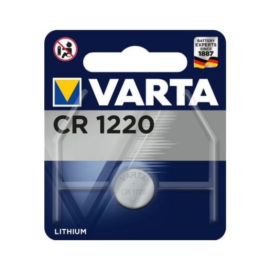 VARTA Knopfzelle CR1220, 3V, 1Stk, vergl. Typ 6220,