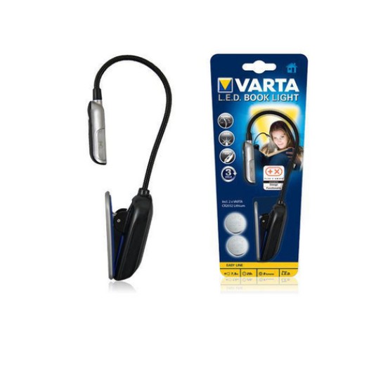 Varta Book Light 2CR2032,, 9 lm, bis pour max. 26h, 36g, 255 mm,
