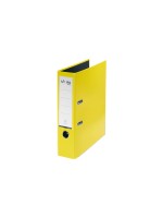 VON Ordner A4, Rückenbreite 80 mm, Karton with PP/Papier, yellow