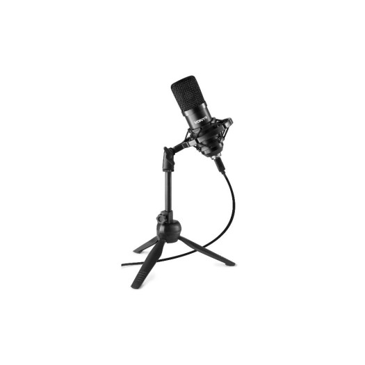 Vonyx Microphone à condensateur CM300B Noir