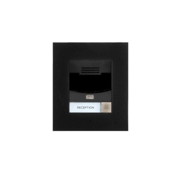 2N IP Solo 1 Ruf, UP, black , Türsprechstelle, ohne Kamera, IP54