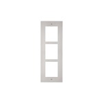 2N IP Verso Rahmen für UP Gehäuse 3 Module, Metallrahmen zu Einlassgehäuse, Silber