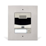 2N Station de porte IP IP Solo avec caméra HD, installation dans le mur, argent