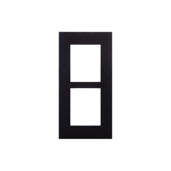 2N IP Verso Rahmen für UP Gehäuse 2 Module, Metallrahmen zu Einlassgehäuse, Schwarz 2N IP Verso Rahmen für UP Gehäuse 2 Module, Metallrahmen zu Einlassgehäuse, Schwarz