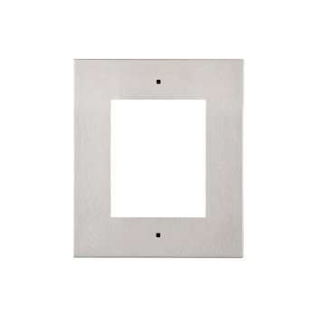 2N IP Verso Rahmen für UP Gehäuse 1 Modul, Metallrahmen zu Einlassgehäuse, Silber 2N IP Verso Rahmen für UP Gehäuse 1 Modul, Metallrahmen zu Einlassgehäuse, Silber