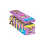 Post-it Fiche de bloc-notes Post-it Super Sticky 7.6 cm x 7.6 cm. 24 Blöcke