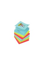 3M Post-it Z-Notes Miami Super Sticky, 6 Blocks à 90 Blatt, 76 mm x 76 mm