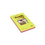 Post-it Fiche de bloc-notes Post-it super collant 2 blocs