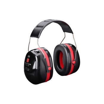 3M Peltor Optime III Kapselgehörschützer, 35 dB, schwarz/rot/Kopfbügel, H540A-411-SV