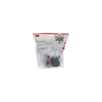 3M Atemschutzmaske 6002KIT-1 A2P2, Organische Dämpfe, m. Filtern