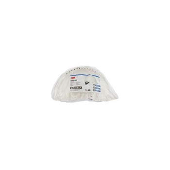 3M Casque de protection avec bande en plastique blanche