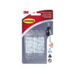 3M Command Transparente MiniHaken S, 6 Haken et 8 Strip, Traglast:225g