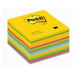 Post-it Fiche de bloc-notes Post-it 7,6 x 7,6 cm Cube Couleur