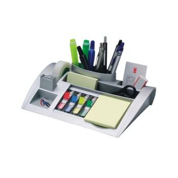 3M Desktop Organizer silvergrey with post-it dispensers 3M Desktop Organizer silvergrey with post-it dispensers