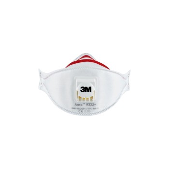 3M Atemschutzmaske 9332+, FFP3, 2 Stück, für Dämmstoffe und Hartholz 3M Atemschutzmaske 9332+, FFP3, 2 Stück, für Dämmstoffe und Hartholz