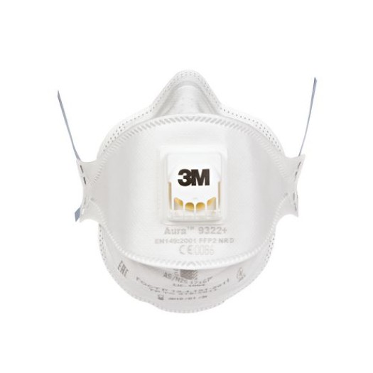 3M Masque de protection contre les poussières fines Aura 9322+ FFP2, 5 pièces