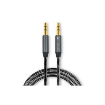4smarts 3.5mm Audio cable, 1m, black  4smarts 3.5mm Audio cable, 1m, black