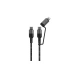 4smarts Câble USB 2.0 ComboCord 3A USB C - Lightning/USB C 1.5 m