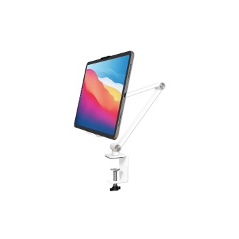 4Smarts Tisch Halterung ErgoFix H9 weiss, f. Smartphones + Tablets