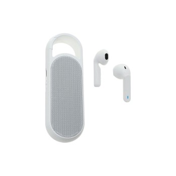 4smarts BT Speaker & integr. TWS Kopfhörer, weiss, gleichzeitig nutzbar 4smarts BT Speaker & integr. TWS Kopfhörer, weiss, gleichzeitig nutzbar
