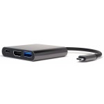 4smarts Station d'accueil Hub compact 3en1 USB-C – HDMI/USB-A/PD